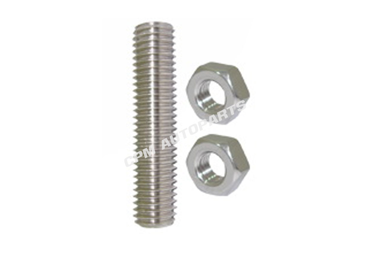 Fully Threaded Stud Bolt Stainless ASTM A193-B8M+2heavy hex NUTS ASTM A194-B8M